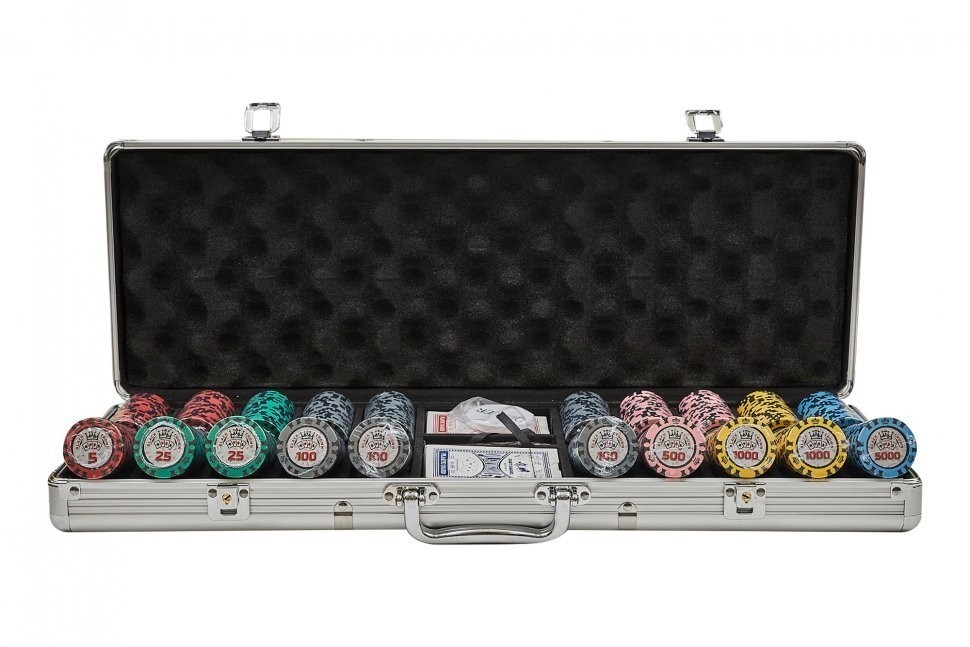 Набор для покера Black Crown на 500 фишек (31465)