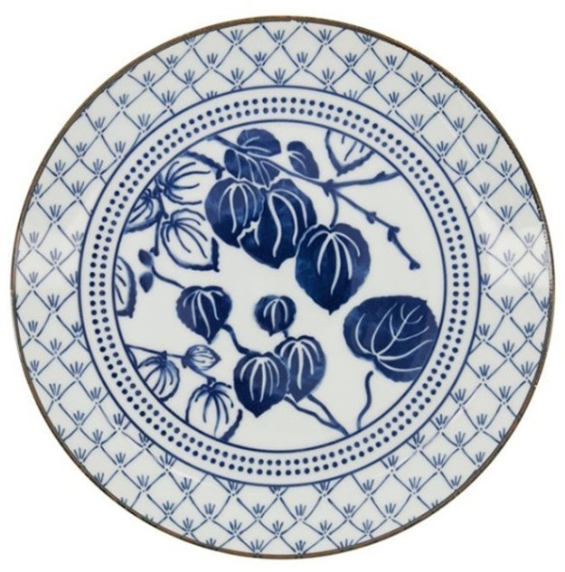 Тарелка 16723, 25,7 см, фарфор, blue/white, TOKYO DESIGN
