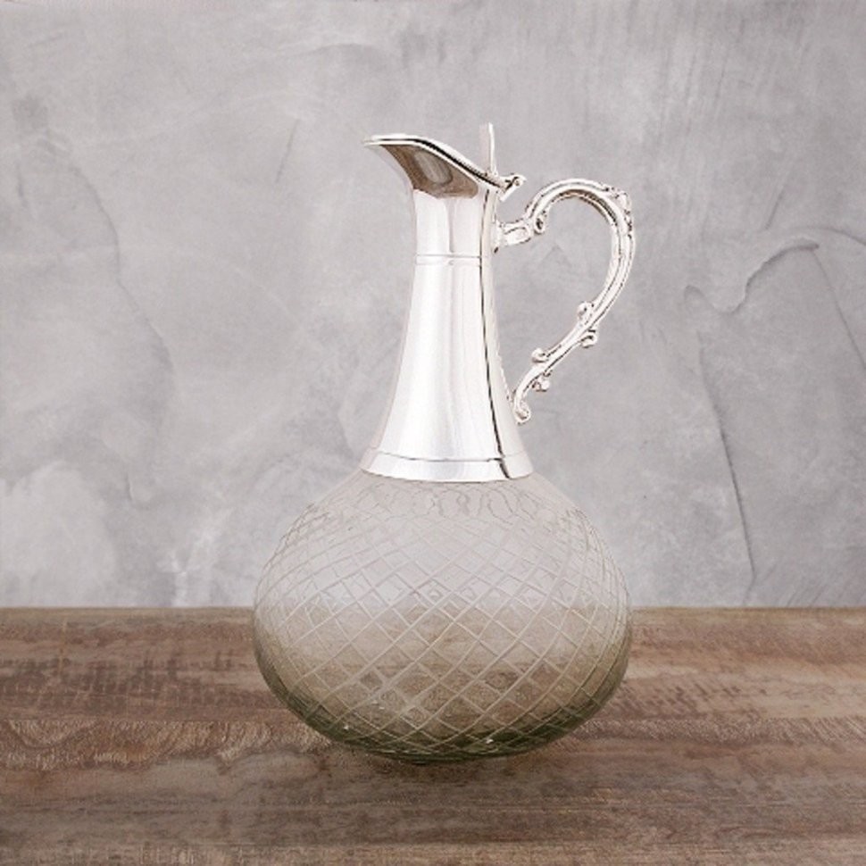 Графин BE-651, никель, посеребрение, silver plated, ROOMERS TABLEWARE