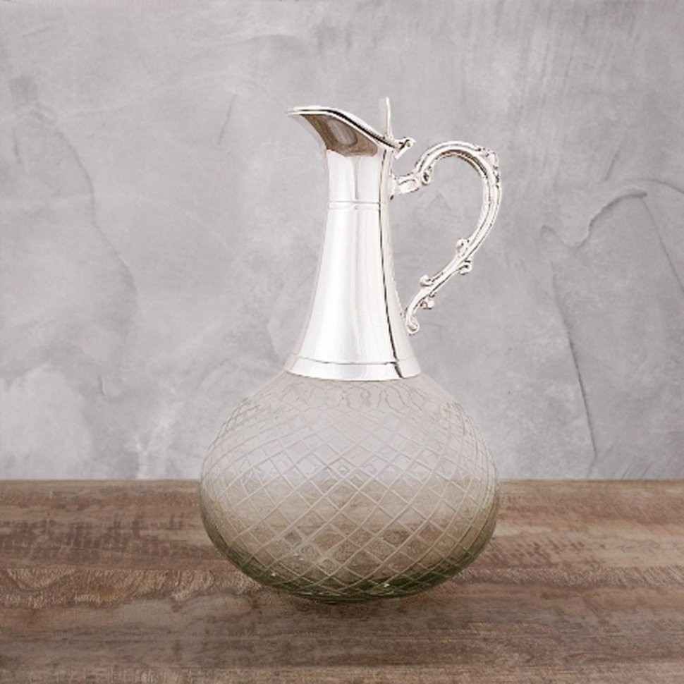 Графин BE-651, никель, посеребрение, silver plated, ROOMERS TABLEWARE