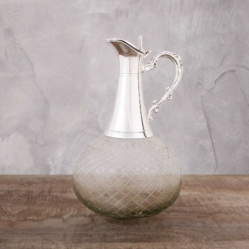 Графин BE-651, никель, посеребрение, silver plated, ROOMERS TABLEWARE