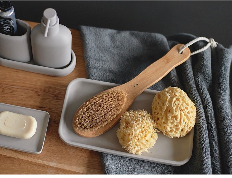 Подставка для ванных принадлежностей slim, светло-серая, большая (78878)