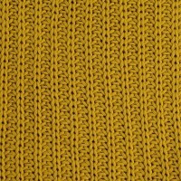Плед вязаный горчичного цвета essential,  130х180 см (63266)