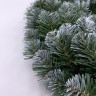 Венок хвойный колорадо d45 см заснеженный (73933)