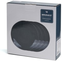 Набор тарелок закусочных bronco &quot;concept&quot; 4 шт. 22 см синий (576-1013)