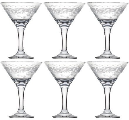 Набор бокалов для мартини из 6 шт 170 мл Флёр new (MS410-07-01)