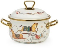 Кастрюля lefard эмалированная с крышкой, серия passage, 2,1л, диа.16см подходит для индук.плит (950-651)