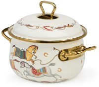 Кастрюля lefard эмалированная с крышкой, серия passage, 2,1л, диа.16см подходит для индук.плит (950-651)