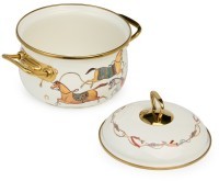 Кастрюля lefard эмалированная с крышкой, серия passage, 2,1л, диа.16см подходит для индук.плит (950-651)