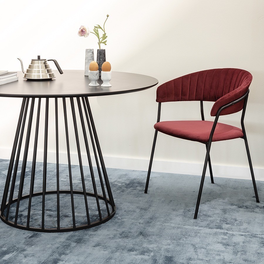 Стул stefany, велюр, винный (75784)