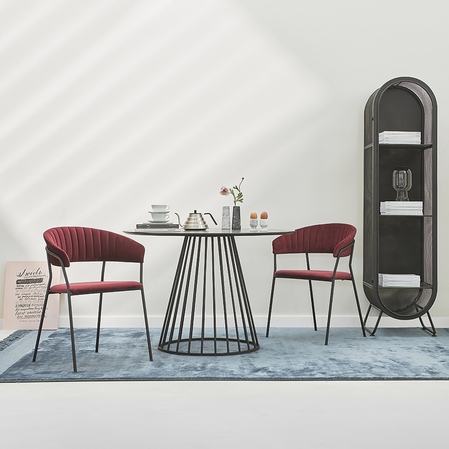 Стул stefany, велюр, винный (75784)