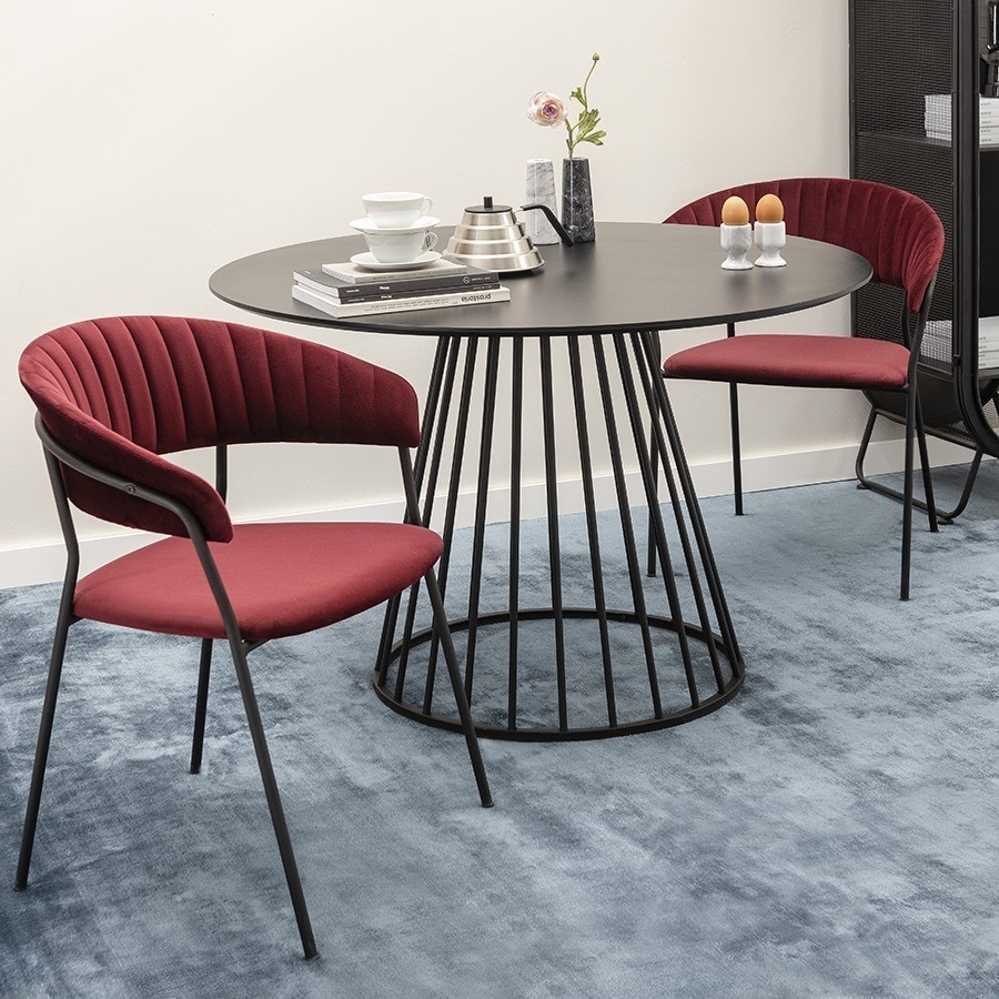 Стул stefany, велюр, винный (75784)