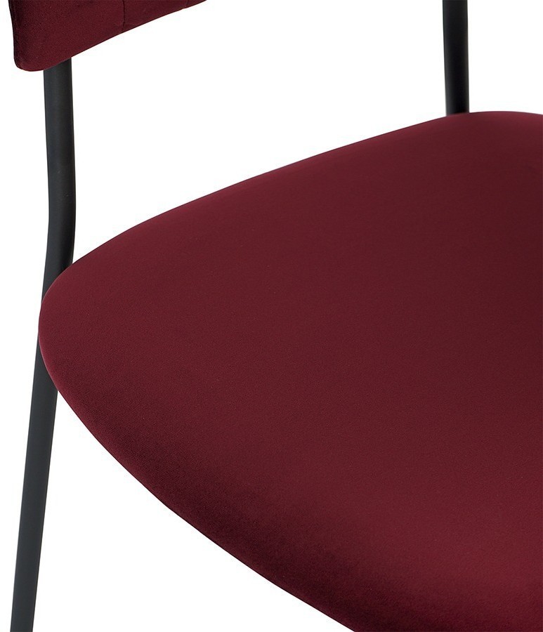 Стул stefany, велюр, винный (75784)