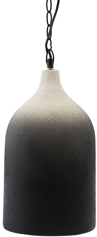 Светильник подвесной sustainable collection, D22х39 см, черный/белый (76552)