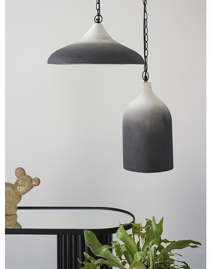 Светильник подвесной sustainable collection, D22х39 см, черный/белый (76552)