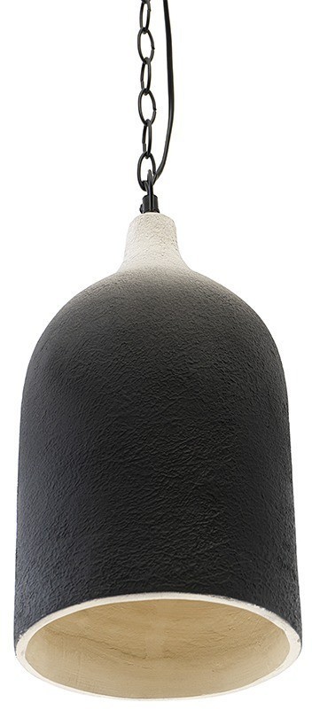 Светильник подвесной sustainable collection, D22х39 см, черный/белый (76552)