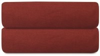 Простыня на резинке изо льна и хлопка цвета копченой паприки из коллекции essential, 180х200х30 см (77186)