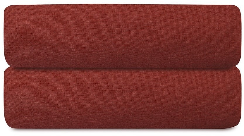 Простыня на резинке изо льна и хлопка цвета копченой паприки из коллекции essential, 180х200х30 см (77186)