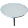 Столик кофейный sustainable collection, D38 см, серо-голубой/черный (76069)
