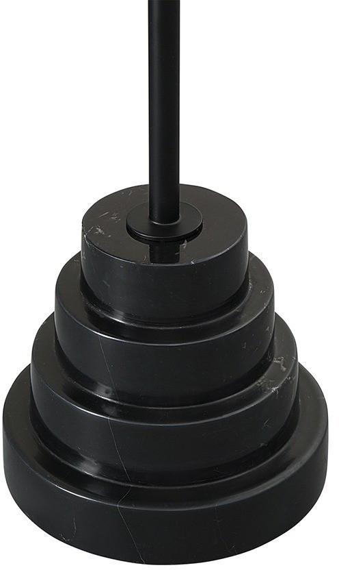 Столик кофейный sustainable collection, D38 см, серо-голубой/черный (76069)