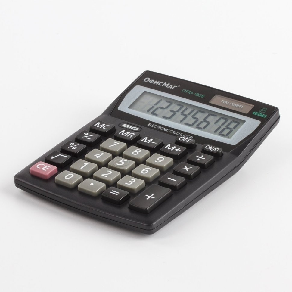 Калькулятор настольный Офисмаг OFM-1807 8 разрядов 250223 (64901)