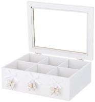 Шкатулка для чая с 6 отделениями коллекция &quot;love is sweet&quot; 22,5*17*8 см Lefard (222-801)