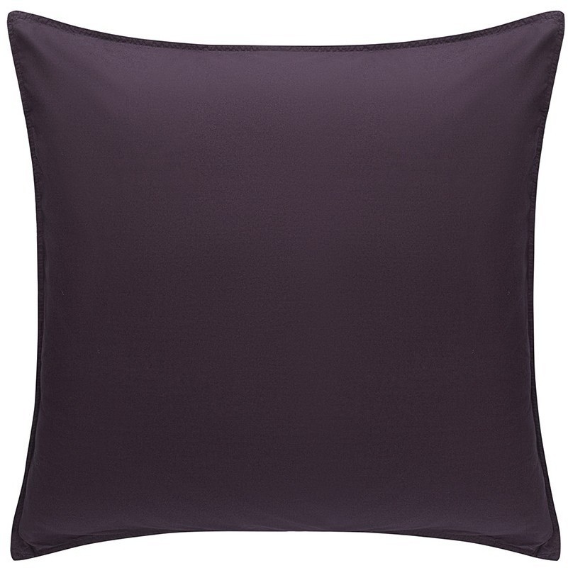 Набор наволочек из стираного перкаля сливового цвета из коллекции essential, 70х70 см (77746)