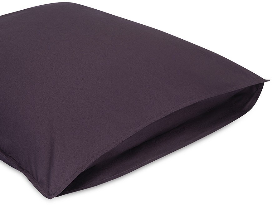 Набор наволочек из стираного перкаля сливового цвета из коллекции essential, 70х70 см (77746)