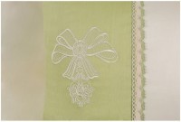 Кпб 2-х спальный &quot;сонет&quot; под 175*215 см, пр (цвет св зеленый) 220*250 см, нав 50*70-2 шт, 100% х/б SANTALINO (984-302)