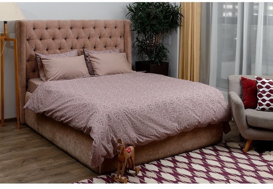 Пододеяльник из перкаля с принтом Симметрия леса russian north, 200х220 см (67352)