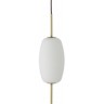 Лампа подвесная silk, 55хD16 см, белое опаловое стекло (68013)