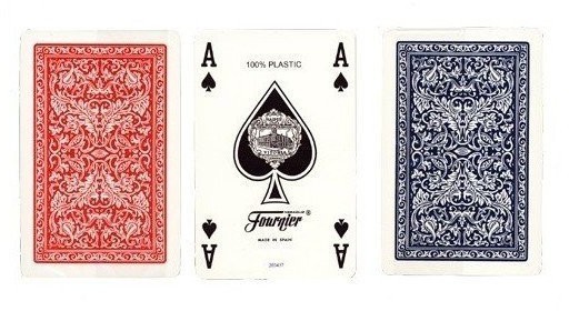 Карты "Fournier № 2525 (4 Standard Index) - Bridge Twin plastik case" (47037)