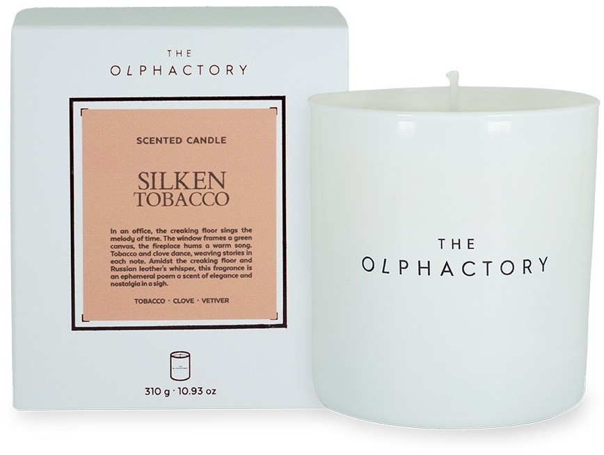 Свеча ароматическая the olphactory, white insignia, silken tobacco, 60 ч (78050)