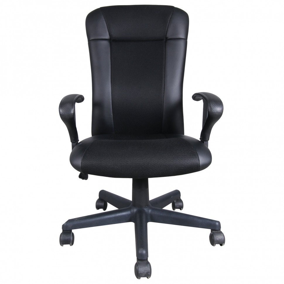 Кресло офисное Brabix Optima MG-370 экокожа/ткань черное 531580 (84653)