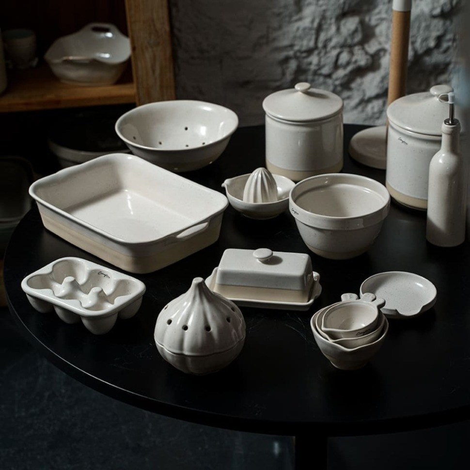 Дуршлаг FA562-WHI(LSD241-02113U), 23,8 см, керамика, white, CASAFINA BY COSTA NOVA