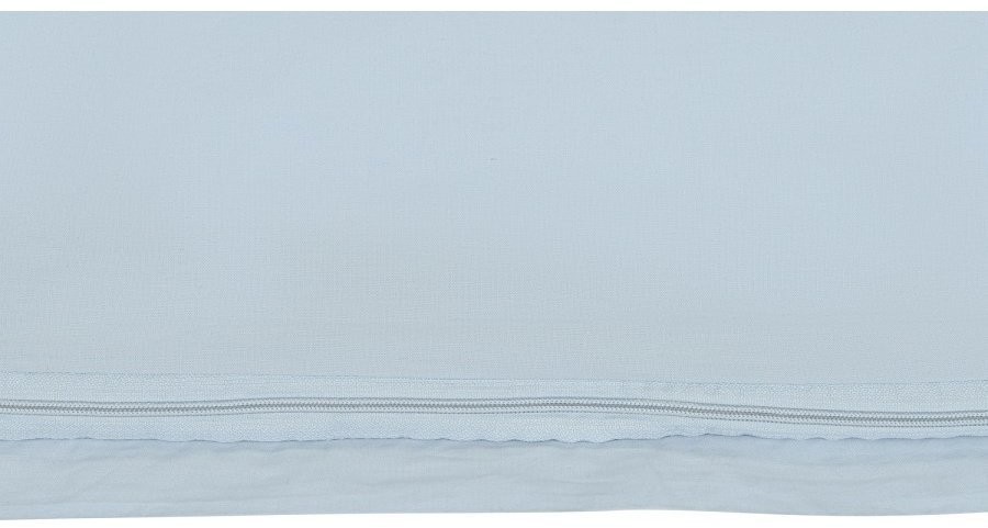 Комплект постельного белья полутораспальный небесно-голубого цвета из органического стираного хлопка из коллекции essential (69370)