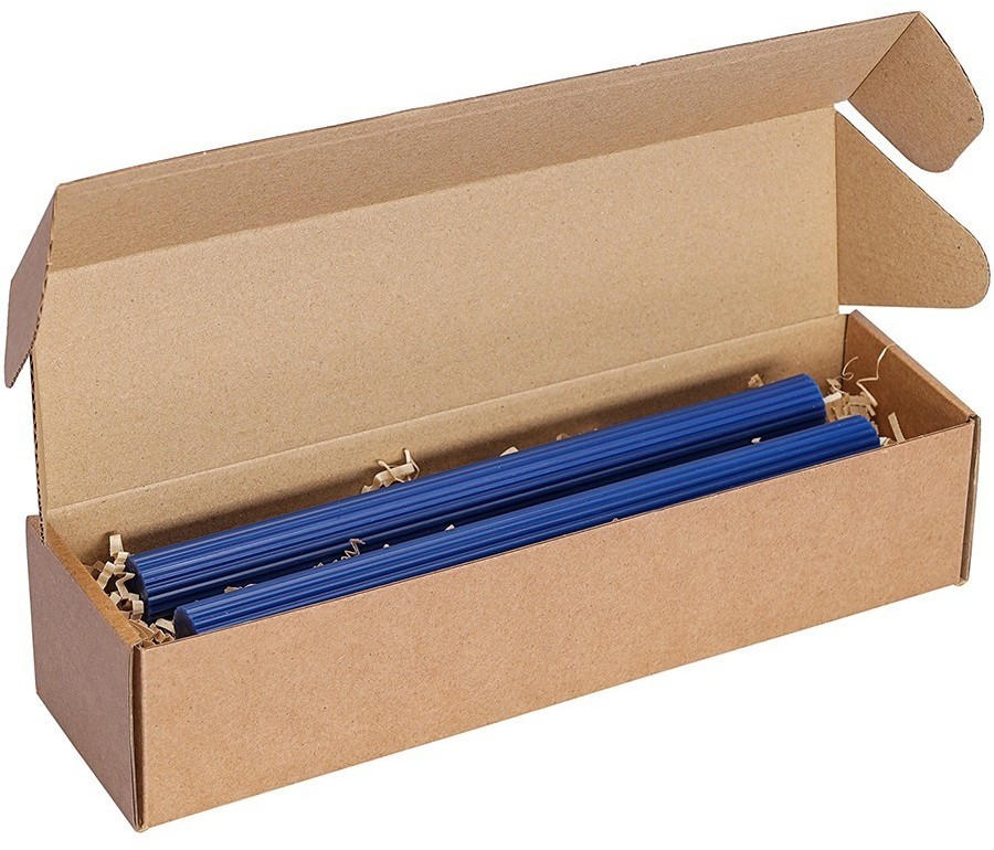 Набор из двух свечей синего цвета из коллекции edge, 24,5 см (77665)