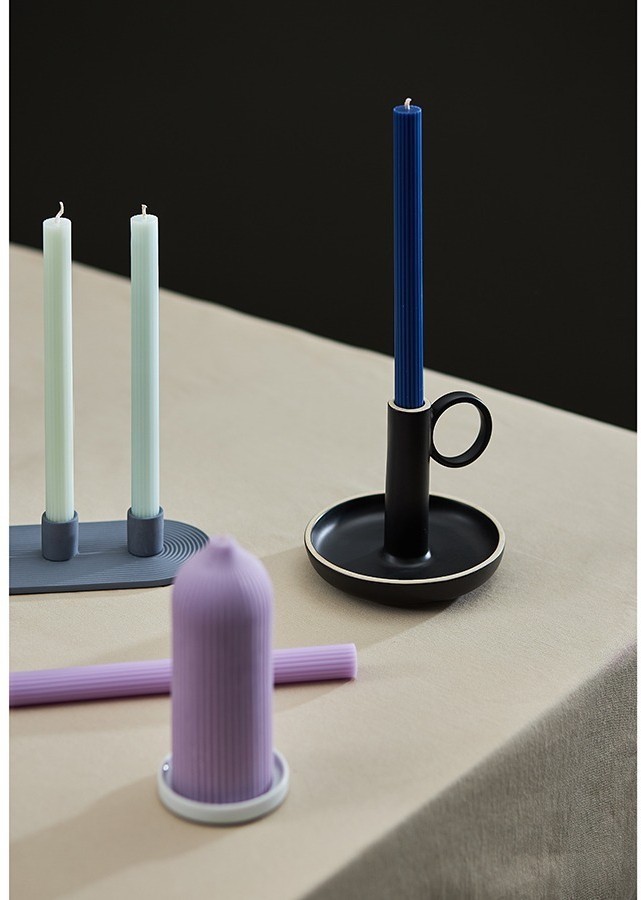 Набор из двух свечей синего цвета из коллекции edge, 24,5 см (77665)