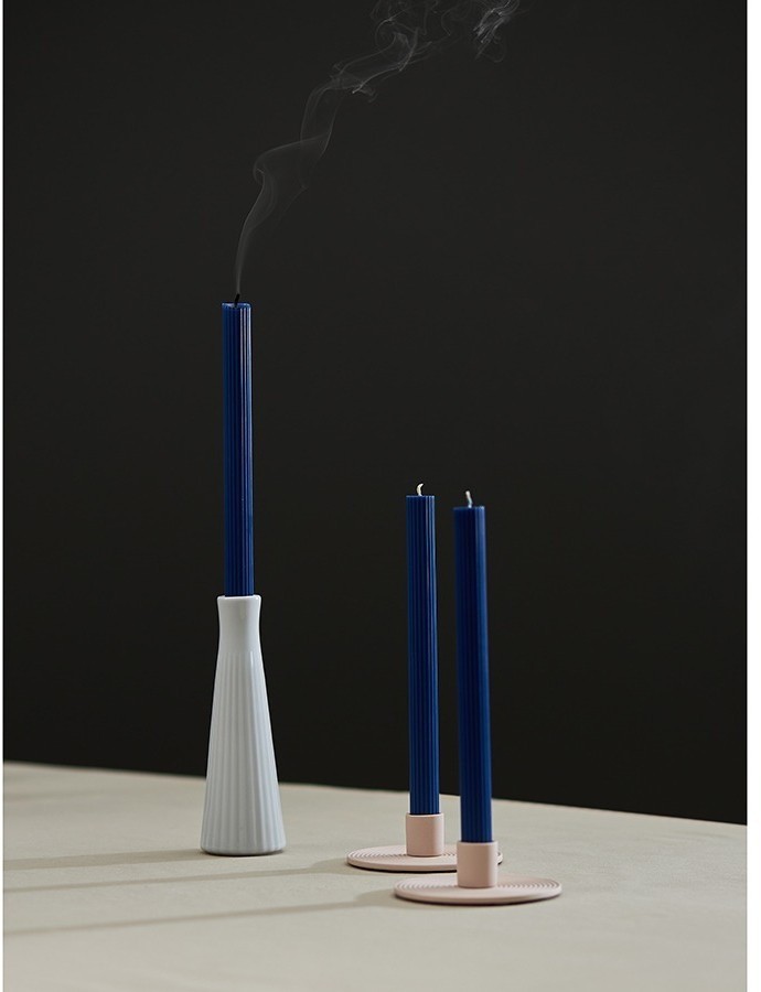 Набор из двух свечей синего цвета из коллекции edge, 24,5 см (77665)