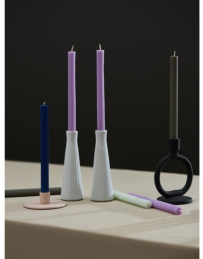 Набор из двух свечей синего цвета из коллекции edge, 24,5 см (77665)