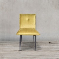 Стул Дуакс SC-3060HQ/CW260-16, 7, каркас металл, обивка бархат, CW260-16 warm yellow, ROOMERS FURNITURE