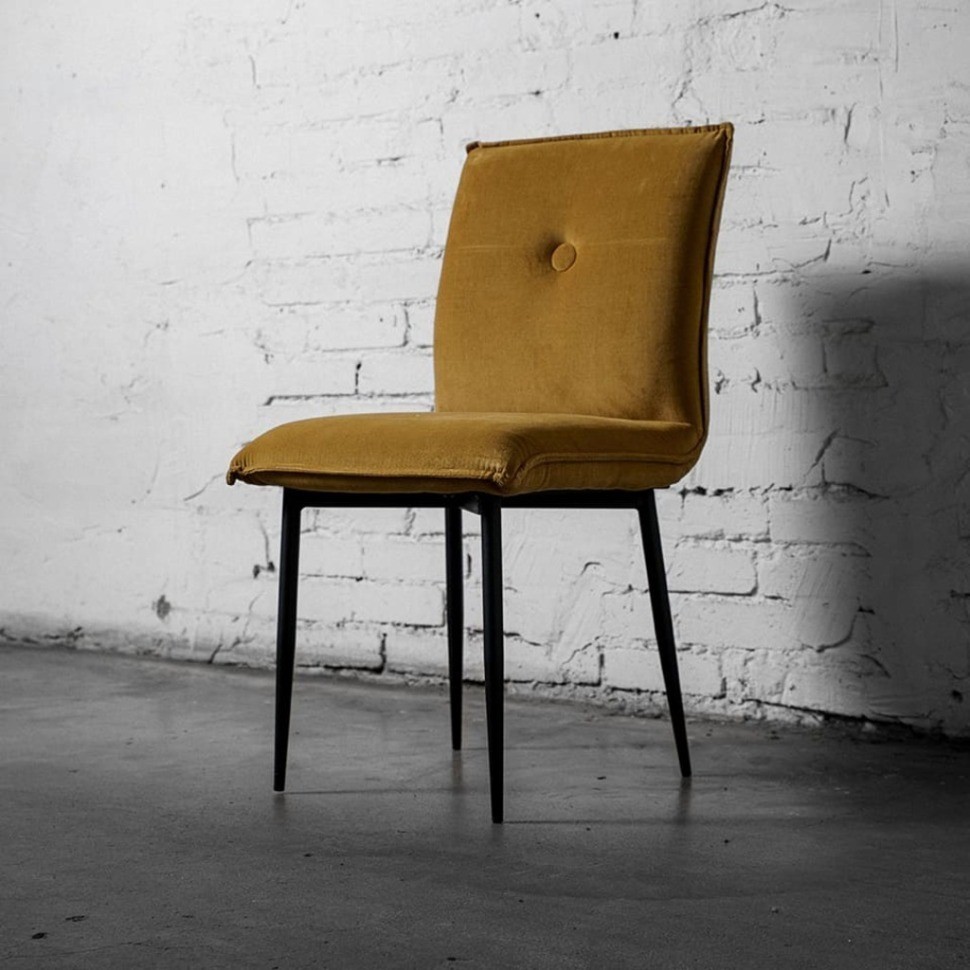 Стул Дуакс SC-3060HQ/CW260-16, 7, каркас металл, обивка бархат, CW260-16 warm yellow, ROOMERS FURNITURE