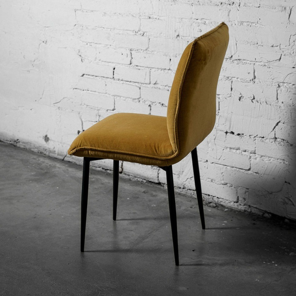 Стул Дуакс SC-3060HQ/CW260-16, 7, каркас металл, обивка бархат, CW260-16 warm yellow, ROOMERS FURNITURE