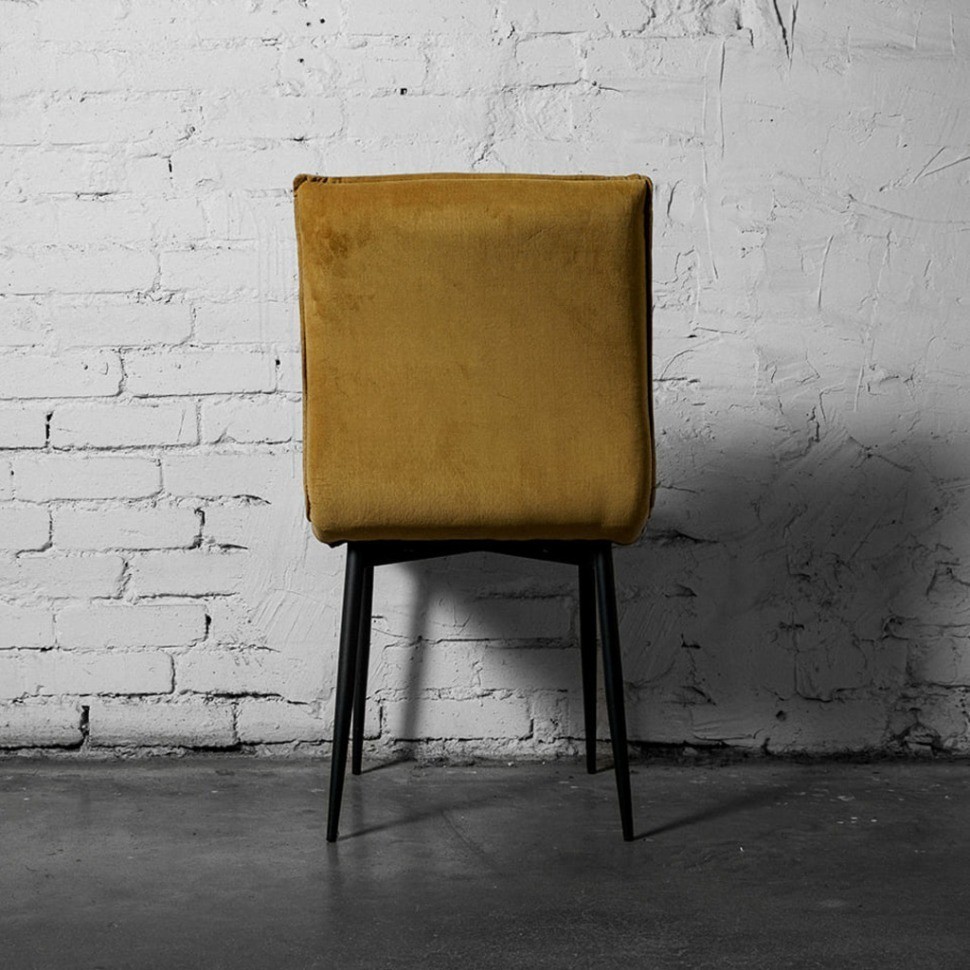 Стул Дуакс SC-3060HQ/CW260-16, 7, каркас металл, обивка бархат, CW260-16 warm yellow, ROOMERS FURNITURE