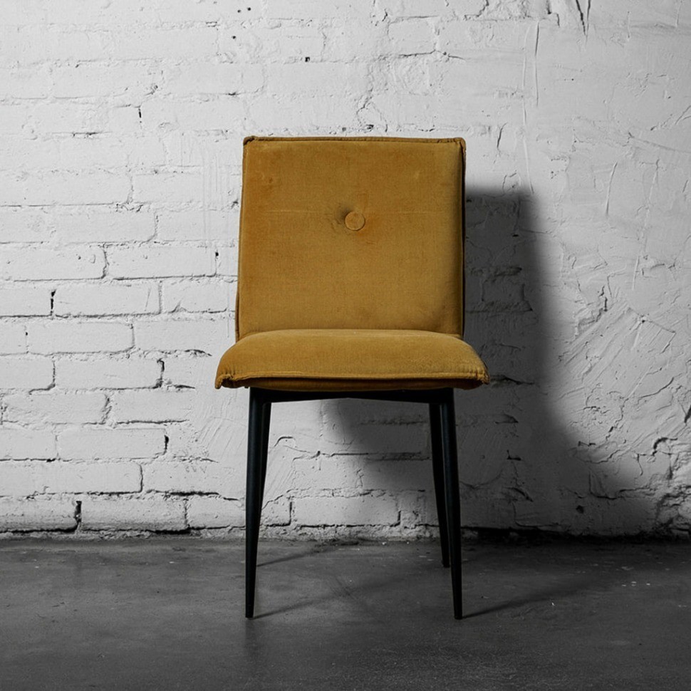 Стул Дуакс SC-3060HQ/CW260-16, 7, каркас металл, обивка бархат, CW260-16 warm yellow, ROOMERS FURNITURE