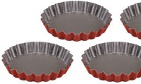 Формы для выпекания тарталеток красные 4шт. Guardini 51204HV