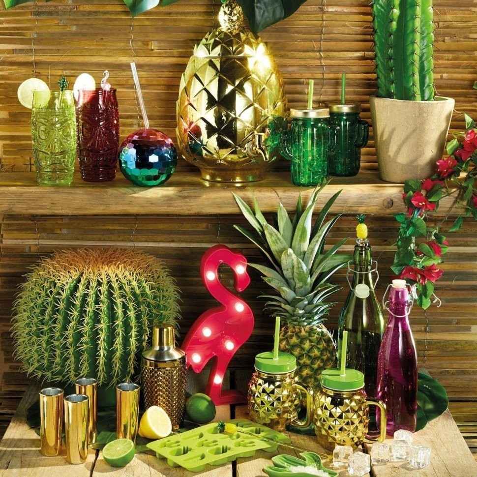 Kitchen Craft Шейкер "Тропический шик" BarCraft BCCSSTUDGLD