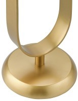 Столик приставной svein, D25,5 см, мрамор/золотой (76231)