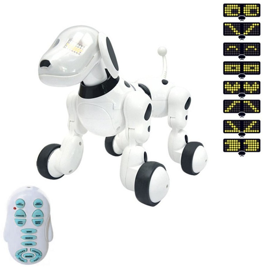 Интерактивная собака Zoomer на радиоуправлении (аккумулятор, музыка, звук, свет) (CS-619)
