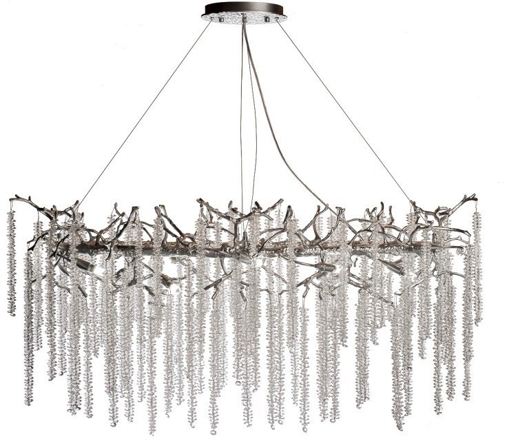 Люстра 120*45см, металл цвет серебро (TT-00012987)